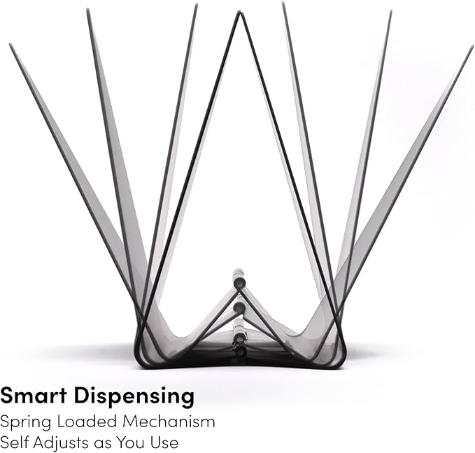 Self-Adjusting Napkin Holder – Compact Black Metal Dispenser for Standard Paper Napkins, Ideal for Kitchen Countertops
