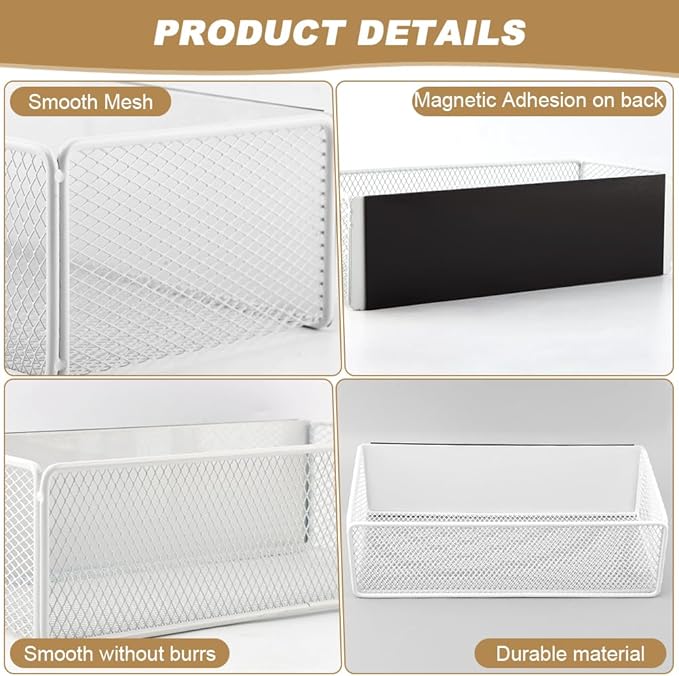 Zornaveli Magnetic Shelf for Washing Machine, Washer Dryer Shelf, Magnetic Lint Bin for Laundry Room, Spice Rack, 11lb Capacity basket for Washer/Dryer, Fridge & Small Spaces