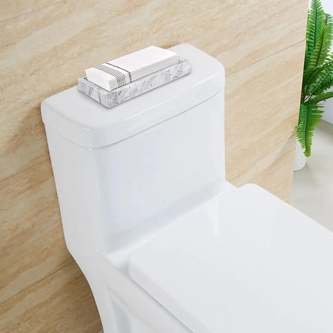 Sumnacon Bathroom Napkin Holder Countertop Stylish Napkin Holders for Paper Napkins Hand Towels Bathrooms Guest Towel Holder Marble Flat Napkin Holder for Vanity Back of Toilet Dining Table Kitchen