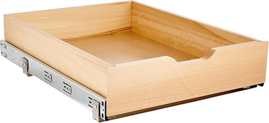 Knape & Vogt RS-WMUB-17-WD 5 in. H x 18 in. W x 22 in. D Soft-Close Wood Drawer Box Pull-Out Cabinet Organizer