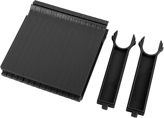 Asixxsix Baking Tray, Space Saving Sturdy Plastic Cooling Rack, Baking Sheet Dividers with Secure Clips for Vertical Storage and Cooling (Long 17-32in)
