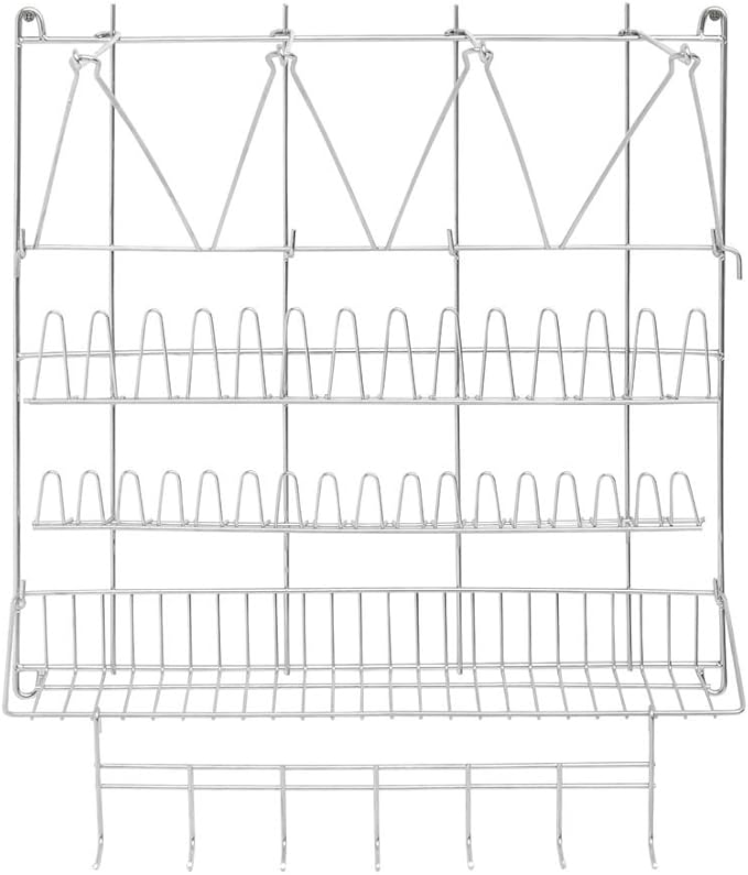 HUBERT Pastry Bag Organizer Rack Stainless Steel Wall Rack - 20" L x 24" H