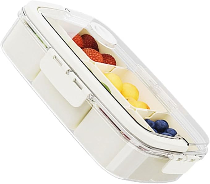 Fridge Storage Box Set with Handles Sturdy Clear Fridge with Lid Stackable Organizers for Kitchen Food Containers