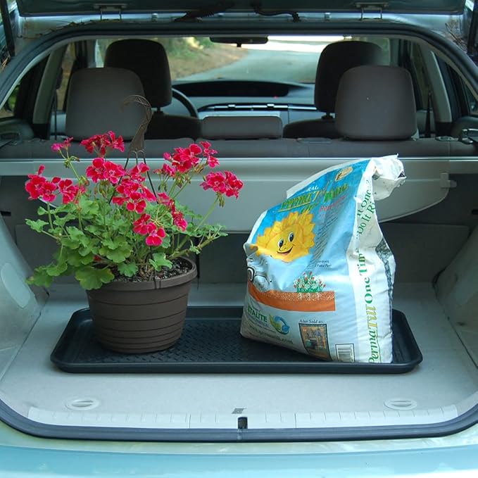 SassiLeaf Multi-Purpose Tray in Decorator Colors - 30” L x 15” W x 1.20” H (Saddle Brown Set of 2)