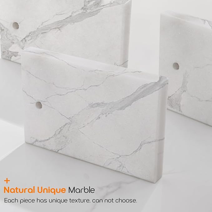 Hand Towel Holder for Bathroom Vanity Countertop 1-Tier Towel Rack Free Standing with Heavy Marble Base, Oil Rubbed Bronze Stainless Steel AN7002ORB