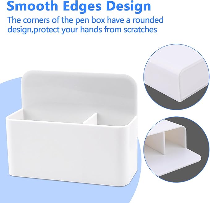 4Pack magnetic marker holder for fridge,Magnetic Dry Erase Marker Holder, Magnetic Marker Holder for Whiteboard, Magnetic Marker Pen Pencil Organizer for Whiteboards, Refrigerator(White)