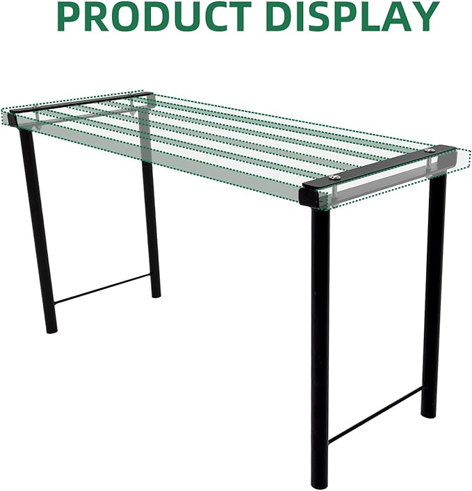 2PC Extra leg extensions, Replacement Parts for Metal Plant Stand (Tall Leg Replacement Part Ebony)