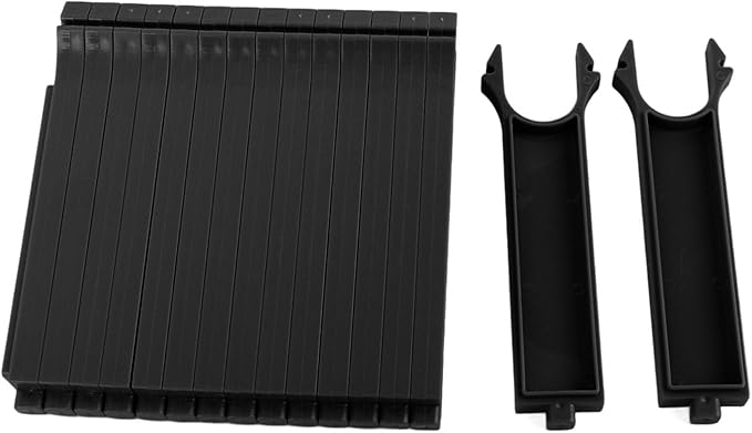 Asixxsix Baking Tray, Space Saving Sturdy Plastic Cooling Rack, Baking Sheet Dividers with Secure Clips for Vertical Storage and Cooling (Long 17-32in)