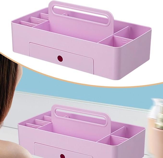 Storage Organizer Sectional Tote Tray Container Makeup Organizer for Shampoo Conditioner Cabinet Crafts Soap Dispenser