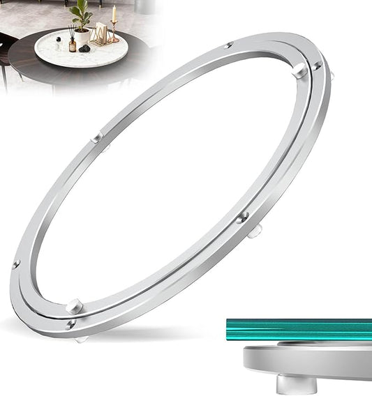 Lazy Susan Hardware, Heavy Duty Lazy Susan Bearing & Swivel Turntable - 14 Inch Rotating Bearing Plate for Round Dining Table, Smooth Swivel Mechanism
