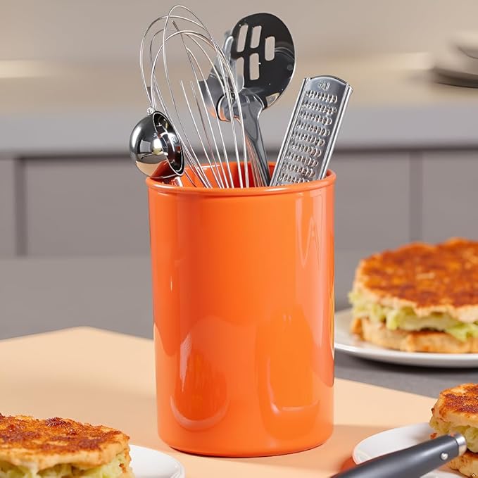 Calypso Basics by Reston Lloyd Plastic Utensil Holder, Orange