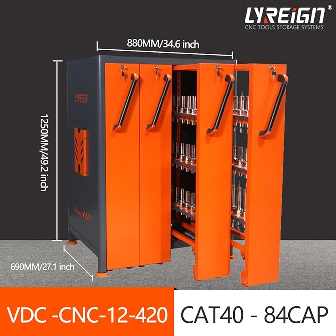 Large Capacity CNC Tool Holder Vertical Drawer Cabinet, Multi-Purpose CNC Tool Storage Cabinet, CNC Tool Storage Rack Equipment for Workers Warehouses Machining Centers