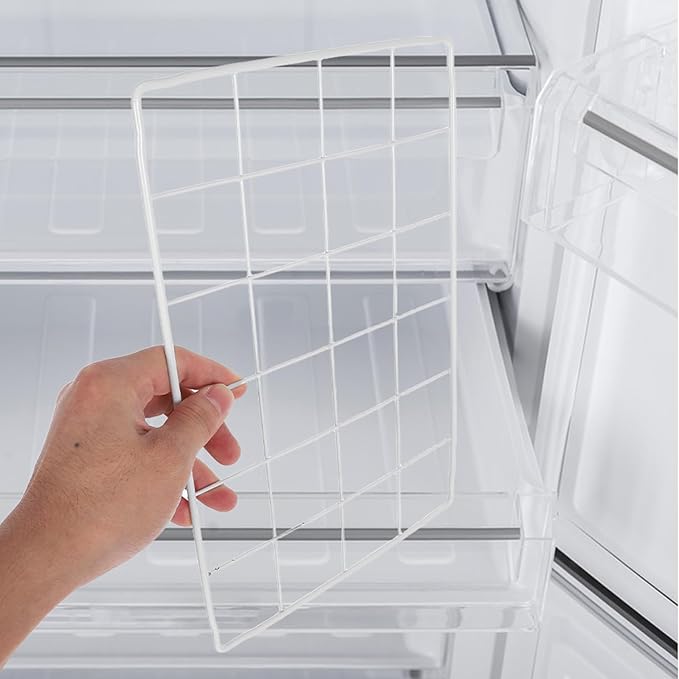Chest Freezer Organizer Divider 6-compartment Metal Fridge Divider Wire Shelf Partition for Freezer Storage and Kitchen Organization