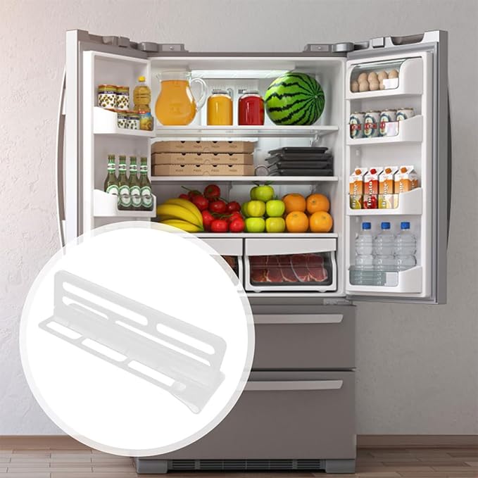 iplusmile 3pcs Refrigerator Divider Shelf Organizers, Large Multifunctional Fridge Compartment Dividers for Kitchen Storage and Space Partition