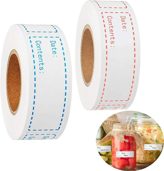 1000pcs Removable Freezer Labels, 1 x 3 Inch Food Labels for Food Containers Food Date Stickers Refrigerator Food Storage Labels Easy Clean No Residue Super Sticky, for Kitchen,Grocery Stores.