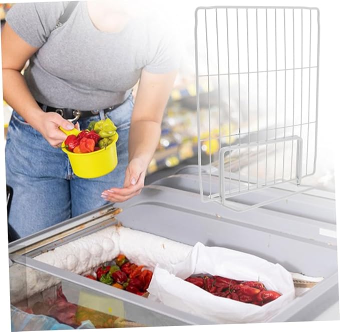 SMASOLO Refrigerator Storage Divider Fridge Shelf Storage Organizers Deep Freezer Dividers Freezer Compartment Organizers Easy to Clean