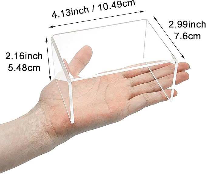 2 Sets Acrylic Display Risers(4",5",6") Product Stand ((4"x5"x6") Clear Risers)
