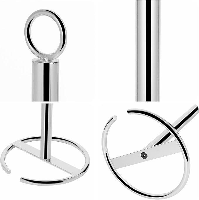 NearMoon Bath Toilet Paper Holder Stand, Freestanding Tissue Paper Storage with Reserve, Space Toilet 4 Rolls Holder for Bathroom/Kitchen Countertop-All Metal (3 Pack, Chrome Finish)