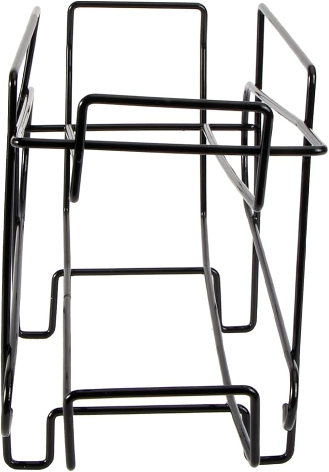 STOBAZA 1Pc Canning Storage Rack Black Refrigerator Organizer for Drinks Fridge Storage Holder Vertical Kitchen Storage for Cans and Beverages