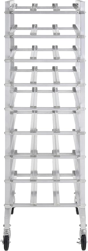 Full Size Mobile Aluminum Commercial Can Rack - Knocked Down (32L-042)