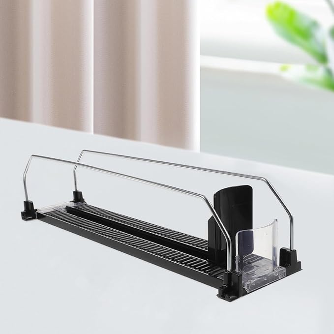 Happyyami 2Pcs Automatic Replenishment Pusher for Refrigerator Drinks Beverage Organizer with Smooth Glide for Home Supermarkets and Convenience Stores