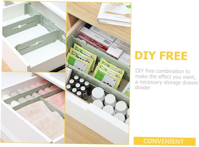 4pcs Adjustable Retractable Drawer Partition Boards for Organized Storage Versatile Drawer Dividers for Socks Underwear and Home Organization