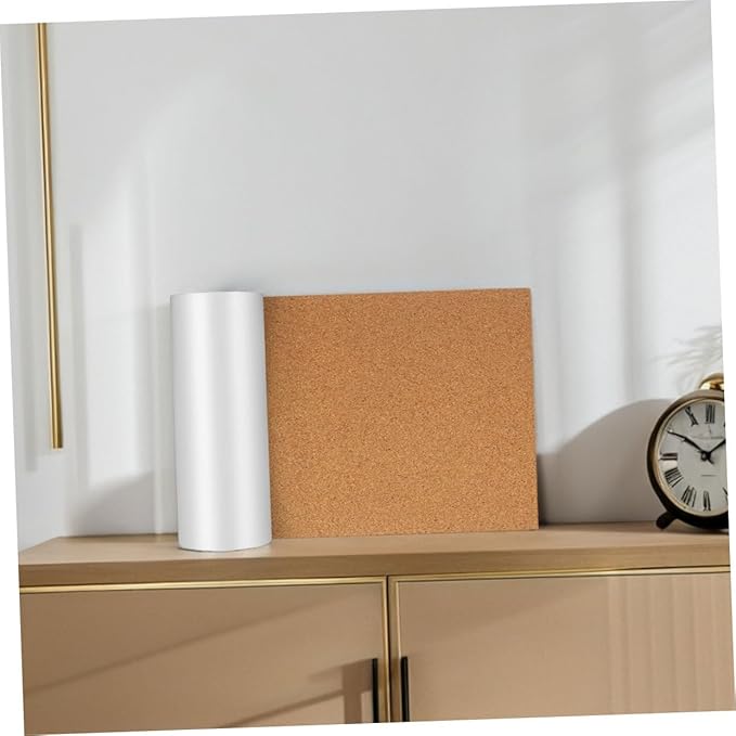 Housoutil Cork Drawer Liners Roll Non-Slip Clean Shelf Liner for Kitchen Cabinets and Bathroom Drawers Flexible Eco-Friendly Noise Reduction Material