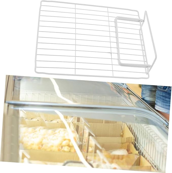 Alipis Refrigerator Divider Organizer Mesh Wire Partition for Freezer and Fridge Shelves Transparent Vertical Storage Rack for Efficient Food Categorization and Easy Access in Home and Supermarket Use