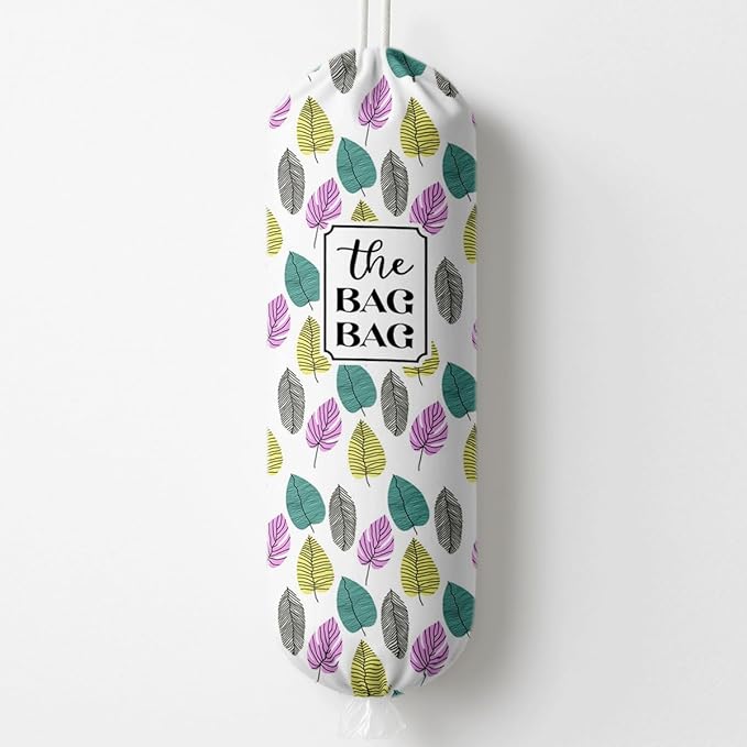 The Bag Bag Grocery Bags Holder, Leafage Grocery Bags Holder Organizer For Shopping Sack, Wall Mount Plastic Sack Storage Container Dispensers, Reusable Hanging Plastic Sacks Dispenser