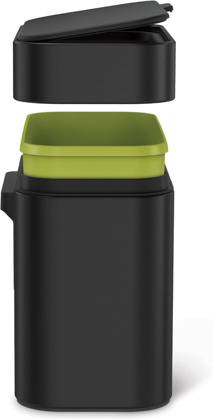 simplehuman Compost Caddy, Detachable and Countertop Bin, 4 Liter / 1.06 Gallon, Matte Black
