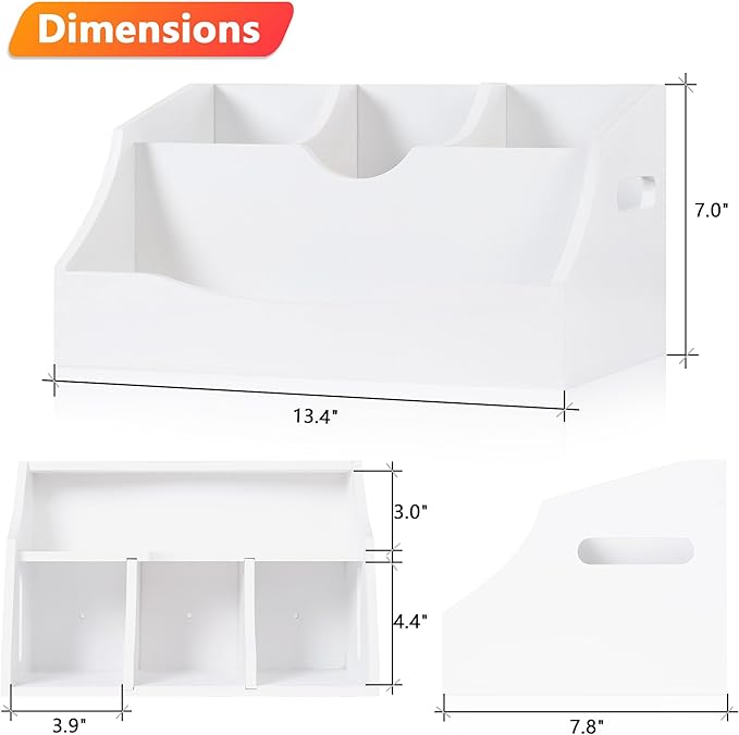 Innovation Utensil Holder Kitchen Utensil Organizer with Handle,White