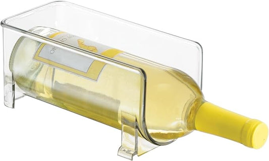 iDesign Stackable Bottle Holder for Water or Wine Bottles– Clear