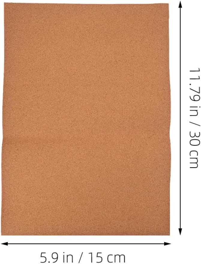 VICASKY 4pcs High-Density Cork Roll Drawer Liners Moisture-Resistant Non-Slip Cabinet and Shelf Liners for Kitchen Office Tool Boxes and Refrigerators Easy to Install