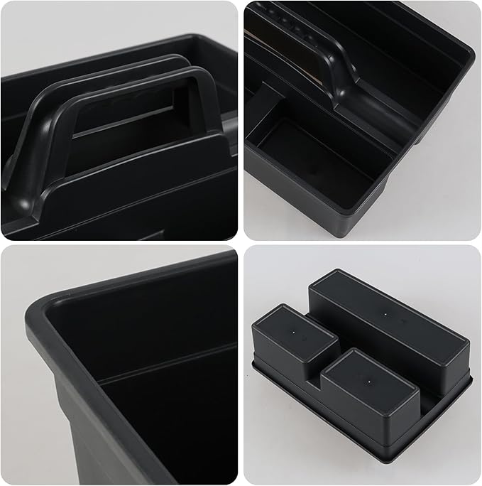 Utiao 6-Pack Plastic Cleaning Caddy Organizer with Handle, Carry Caddy for Cleaning Products