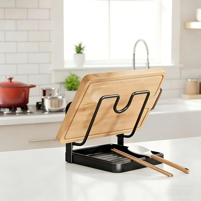Pot Lid Organizer, Pot Lid Holder, Kitchen Pots Lids Storage Rack, Pots Cover Holder Rack, Pan Lids Holders While Cooking, For Various Lids and Utensils, With Removable Drip Tray (grey- B)