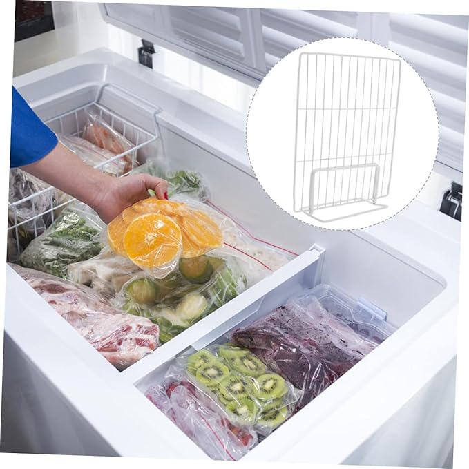 SMASOLO Refrigerator Storage Divider Fridge Shelf Storage Organizers Deep Freezer Dividers Freezer Compartment Organizers Easy to Clean