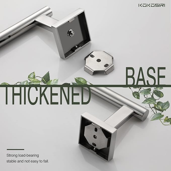 KOKOSIRI Toilet Paper Holder for Bathroom Toilet Roll Holder Hold Mega Rolls Polished Chrome Stainless Steel, 2 Pack, B2005CH-P2