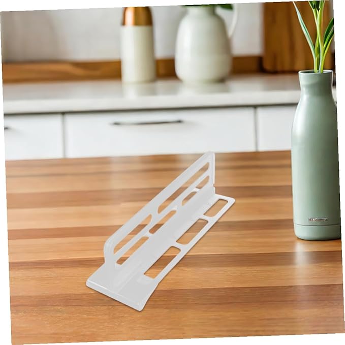 VALICLUD 6pcs Adjustable Refrigerator Compartment Dividers, Sturdy Plastic Fridge Organizers Featuring Firm Clips, Space-Saving Food and Beverage Separators for Home Kitchen Storage