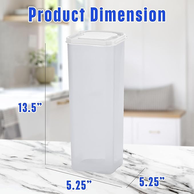 Buddeez Bread Buddy Airtight Bread Storage Container- Slice by Slice Dispensing Design - Perfect Pantry Organizer - White Lid Pack of 2