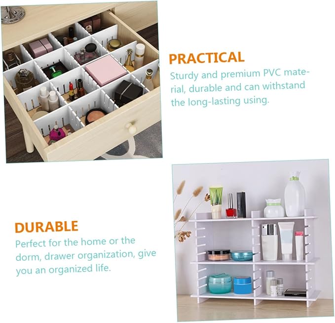 7pcs Dividers Multipurpose Organizers for Closet Kitchen and Office Storage for Socks Underwear and Accessories