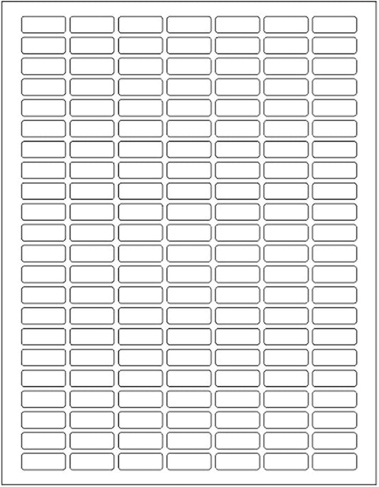 White Rectangular Labels + Bonus Color Stickers - White Color-Coding Labels - Laser Printer Template Included 1630 Pack
