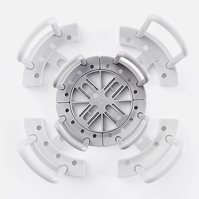 Retractable Dish Oganizer,Simplicity ABS and PP Material RV Dish Storage Bowl Holder,White Bowl Organizer for Kitchen Cabinets Chopsticks Storage Rack