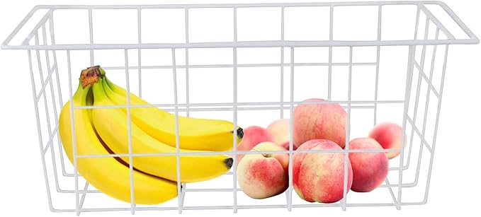 Chest Freezer Organizer Baskets - 16.5" Deep Freezer Bins for Frozen Meats and Food - 2 Pack