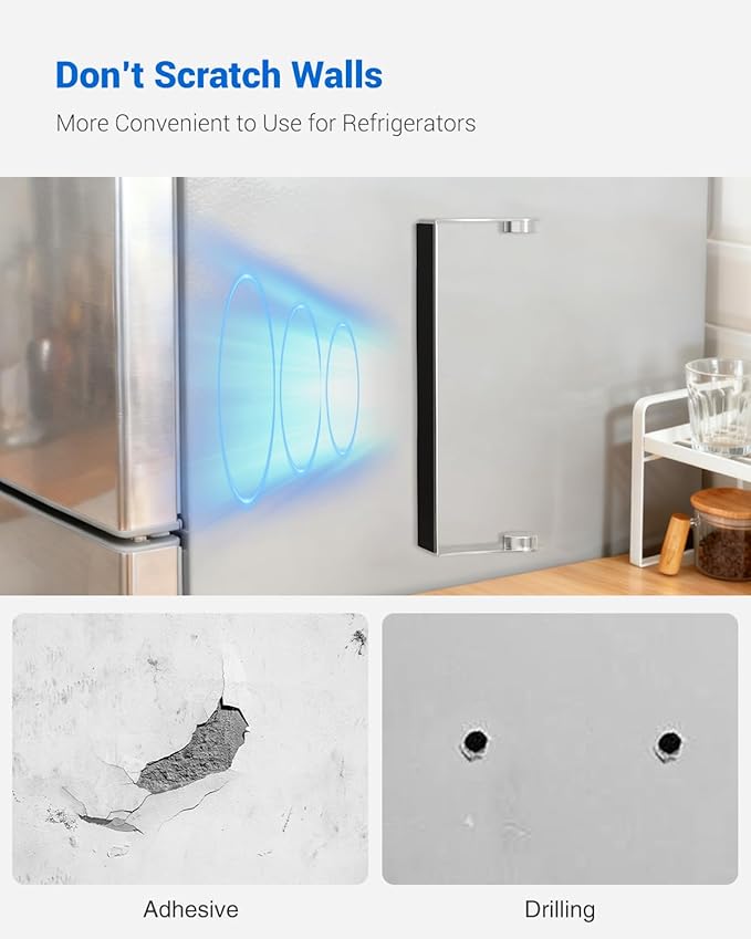 Magnetic Paper Towel Holder for Fridge, Strong Magnet, No Drilling, Stainless Steel, Sliver, Paper Towel Holder Magnetic for Refrigerator, Rv, Grill, Kitchen Decor and Accessories