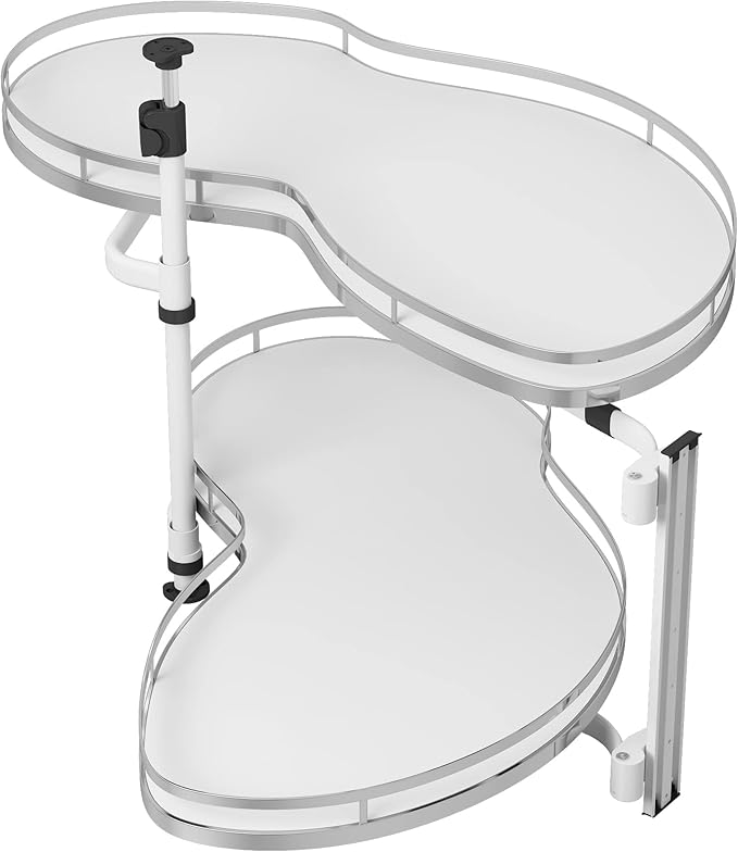 VADANIA Right Swing Pull Out Organizer for 36" Blind Corner Kitchen Cabinet, 2 Tiers Swing Tray, Soft Close, Right Handed Open