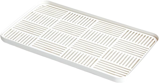WUCYLKA Kitchen Sink Organizer Sink Caddy, Plastic Sponge & Soap Holder with Double-Layer Drain Rack – Countertop Sink Tray for Sponge, Soap, Dish Brush, Cup, and Wire Scrubber(White Plus)