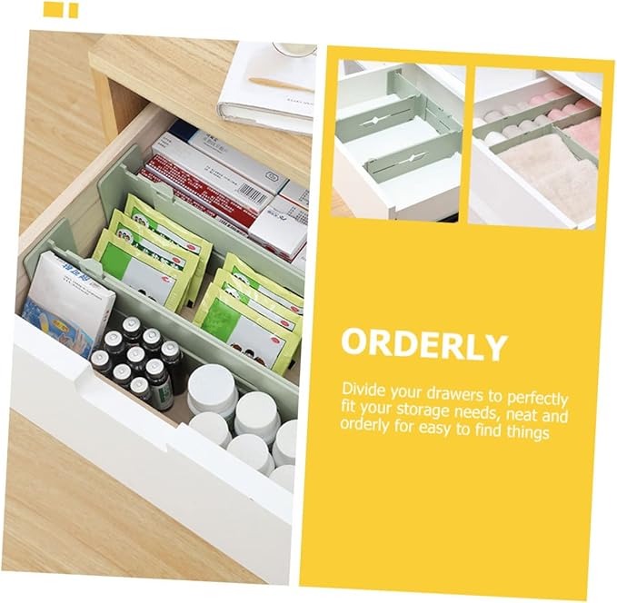 4pcs Adjustable Retractable Drawer Partition Boards for Organized Storage Versatile Drawer Dividers for Socks Underwear and Home Organization