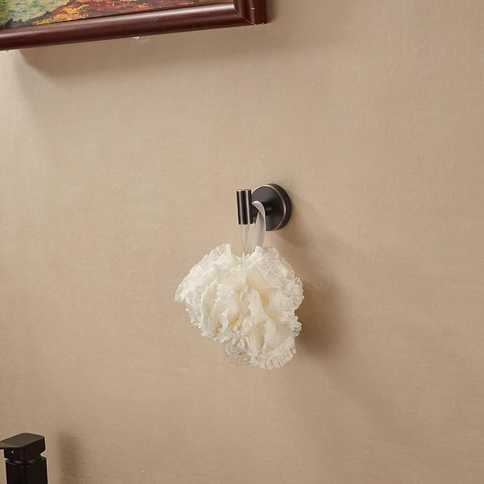 WINCASE Bronze Toilet Paper Holder, Towel Holder Oil Rubbed Towel Hooks, Bathroom Hand Towel Ring Toilet Paper Roll Holder Robe Hook Wall Mount, Farmhouse Stainless Steel Bathroom Accessories