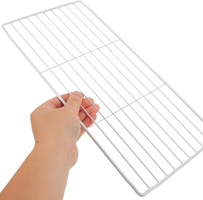 Freezer Rack Refrigerator Compartment Divider Metal Wire Mesh Shelf Fridge Organizer for Kitchen Freezer Storage and Refrigerator Compartment Separation