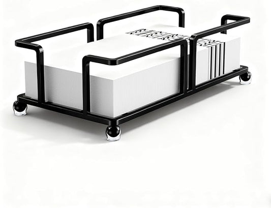 Bathroom Napkin Holder Bathroom Paper Towel Holder Bathroom Guest Towel Holder Tray for Bathroom Napkin Holder Guest Towels Disposable, Bathroom, Kitchen Dinning Table.Black
